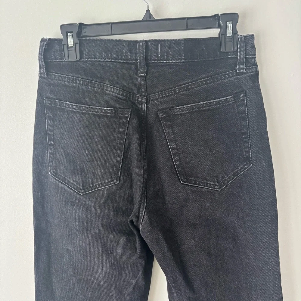 Abercrombie & Fitch The 90s Straight Ultra High Rise Black Denim Jeans